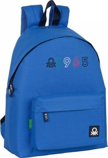 Benetton Plecak szkolny Benetton Classic blue Niebieski (33 x 42 x 15 cm) 1