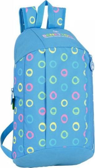Benetton Plecak Casual Benetton Hoop Niebieski Wielokolorowy (22 x 39 x 10 cm) 1