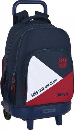 F.C. Barcelona Torba szkolna z kółkami F.C. Barcelona Niebieski Kasztanowy (33 x 45 x 22 cm) 1