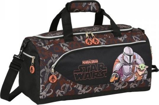 The mandalorian torba sportowa The Mandalorian The Guild Czarny Brązowy (50 x 25 x 25 cm) 1