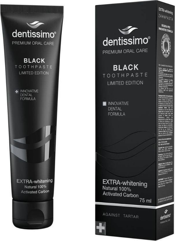 DENTISSIMO_Extra Whitening Toothpaste pasta do zębów z węglem aktywnym i krzemem 75ml 1
