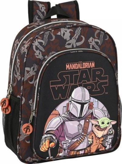 The mandalorian Plecak szkolny The Mandalorian The Guild Czarny Brązowy (32 x 38 x 12 cm) 1