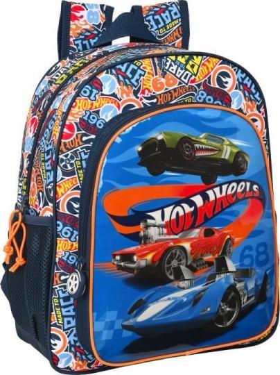 Hot Wheels Plecak szkolny Hot Wheels Challenge Wielokolorowy Granatowy (32 x 38 x 12 cm) 1