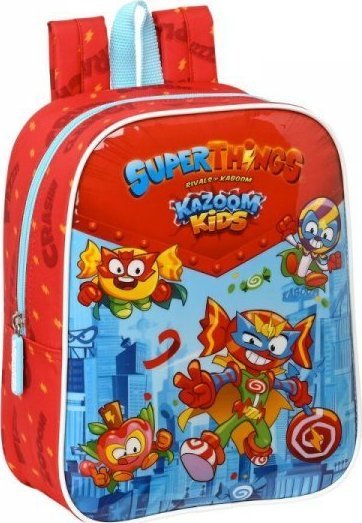 Superthings Plecak szkolny SuperThings Kazoom kids Czerwony Jasnoniebieski (22 x 27 x 10 cm) 1