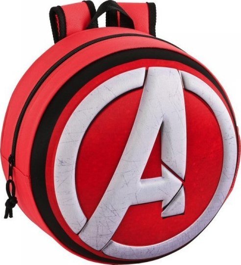 Avengers Plecak szkolny 3D The Avengers Czerwony Czarny Biały (31 x 31 x 10 cm) 1