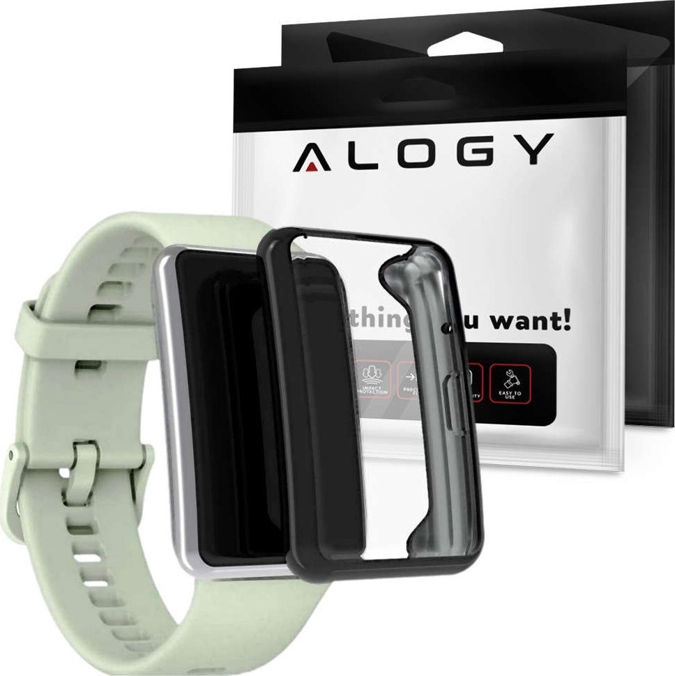 Alogy Alogy Etui silikonowe TPU nakładka do Huawei Watch Fit 2 2022 Czarne uniwersalny 1