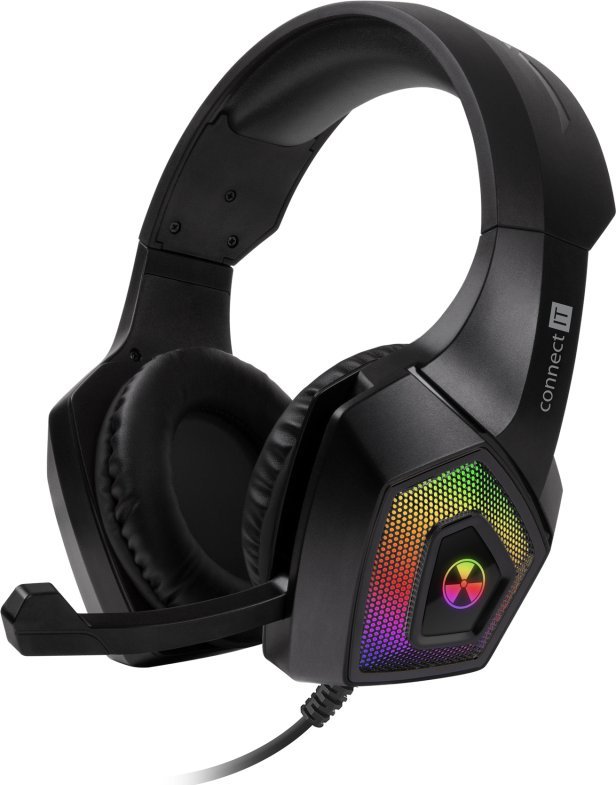 Słuchawki Connect IT Battle RGB Czarne (CHP-5600-BK) 1