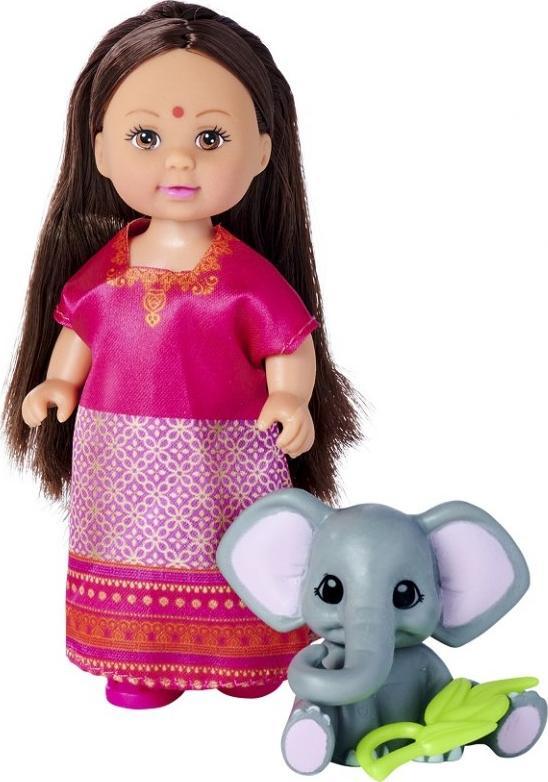 Simba SIMBA Lalka Evi Hinduska ze Słoniem Słonikiem 1