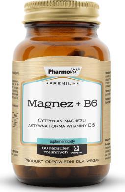 Pharmovit Magnez + B6 60 kaps Vcaps | Premium Pharmovit 1