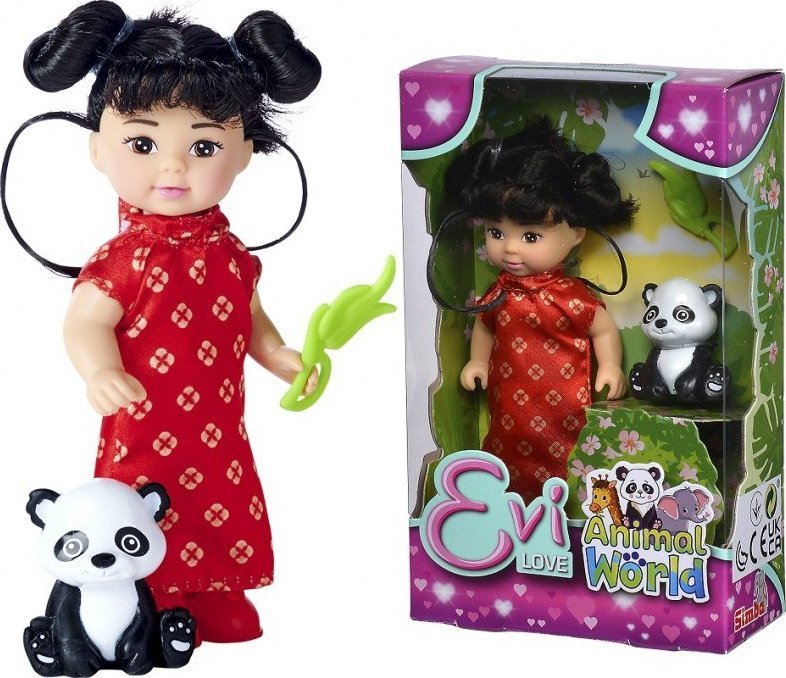 Simba SIMBA Lalka Evi Azjatka z Misiem Panda 1