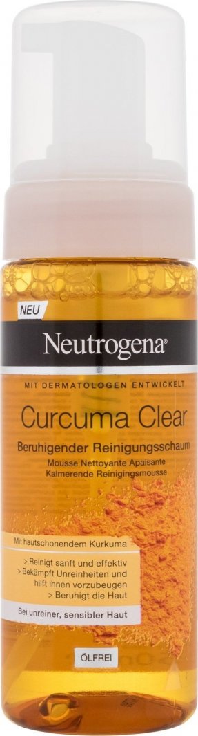 Neutrogena Neutrogena Curcuma Clear Cleansing Mousse Pianka oczyszczająca 150 ml 1