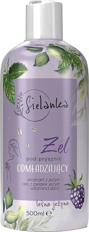 Solverx SIELANKA Żel pod prysznic odmładzający - Leśna Jeżyna 500ml 1
