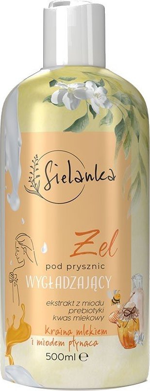 Solverx SIELANKA Żel pod prysznic wygładzający - Kraina Mlekiem i Miodem Płynąca 500ml 1