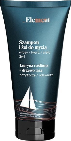 Elfa Pharm Element Men Szampon i żel pod prysznic 2w1 Tauryna Roślinna + Drzewo Tara 200ml 1