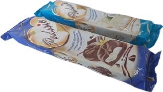 Jago Jago Podusie herbatniki z kremem o smaku waniliowym oraz z czekoladą mleczną 160 g 1