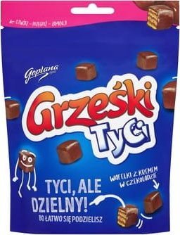 Goplana Grześki Tyci Wafelki z kremem w czekoladzie 120 g 1