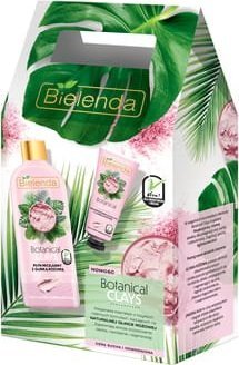Bielenda Bielenda Zestaw Botanical Clays z glinką różową: Botanical Clays Krem z glinką różową, 50 ml, Botanical Clays Płyn micelarny z 1