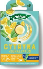 Herbapol Herbapol Cukierki Odświeżające o Smaku Cytryna z Eukaliptusem 20g 1
