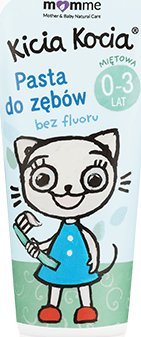 MomMe MomMe Kicia Kocia Pasta do zębów miętowa 0-3 50 ml 1