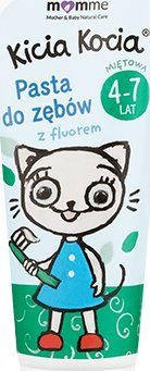 MomMe MomMe Kicia Kocia Pasta do zębów z fluorem miętowa 4-7 50 ml 1
