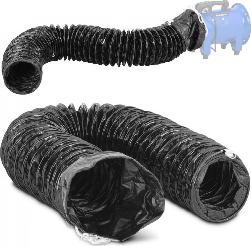 Wentylator MSW Rura wąż wyciągowy do wentylatora dmuchawy przemysłowej śr. 200 mm dł. 5 m 1
