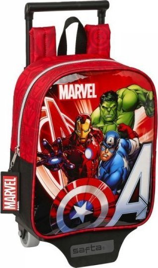 Avengers Torba szkolna z kółkami The Avengers Infinity Czerwony Czarny (22 x 28 x 10 cm) 1