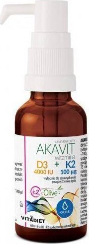 Vitadiet Vitadiet Akavit Witamina D3 4000 Iu +K2 100 Mcg 1