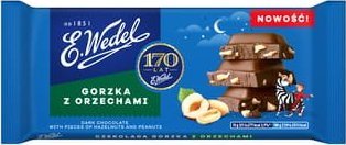E.Wedel E.Wedel Czekolada gorzka z orzechami 90g 1
