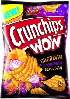 Lorenz Crunchips WOW Cheddar & Red Onion 110g 1