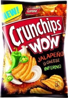 Lorenz Crunchips WOW Jalapeno 110g 1