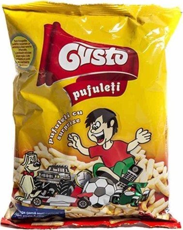 Gusto Pufuleti Chrupki kukurydziane naturalne z niespodzianką Gusto Pufuleti, 30g 1