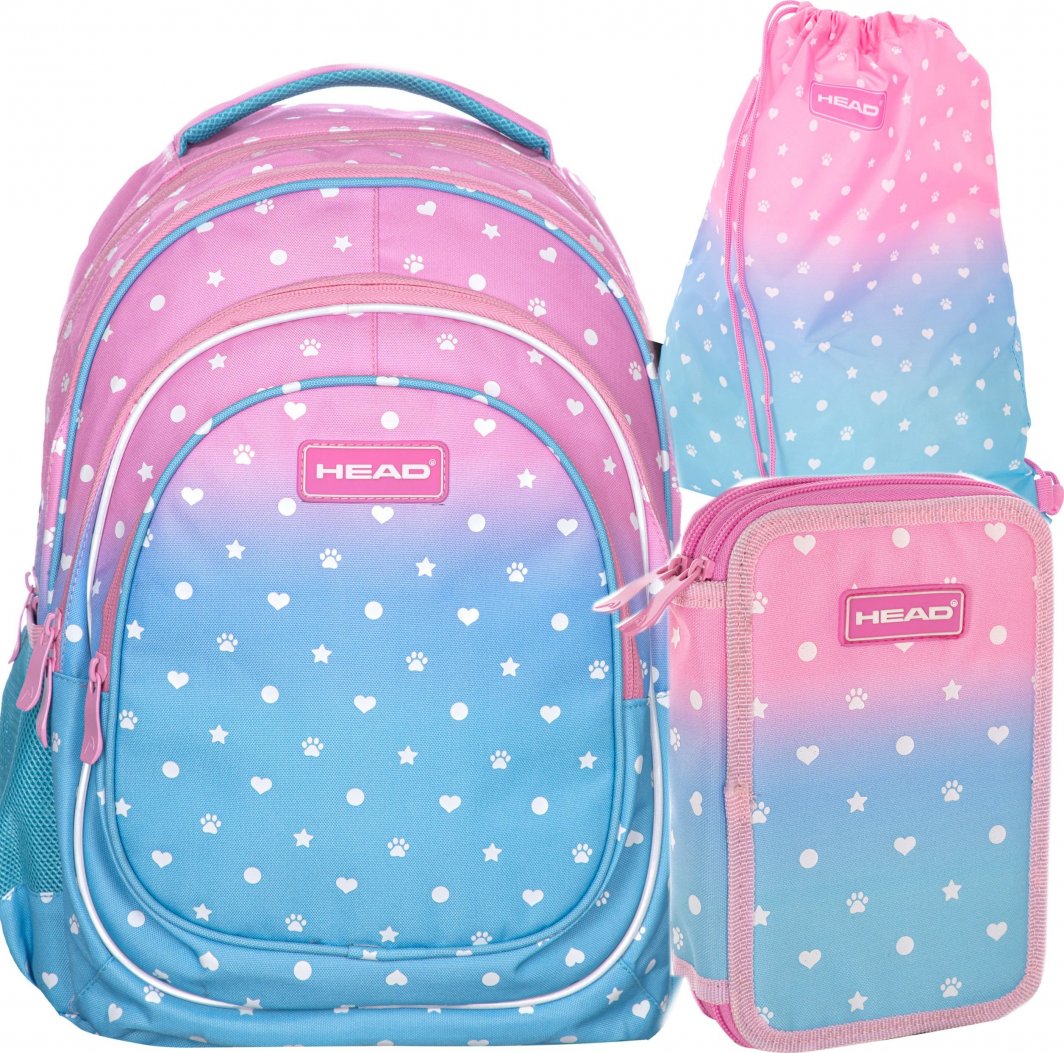 Astra Head plecak piórnik 2w1 sllver ombre klasa 1-3 1