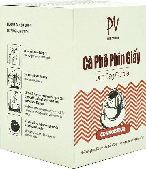 Kawa mielona Phuong Vy Kawa mielona Drip Bag Connoisseur (8 x 15g) 120g  - Phuong Vy 1