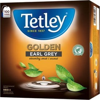 Tetley HERBATA TETLEY GOLDEN EARL GREY 100 torebek x 1,8g DUPLIKAT 1