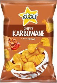 Star Star Chipsy karbowane o smaku kebab 130 g 1