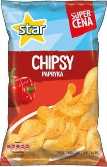 Star Star Chips płaskie 130g Papryka 1
