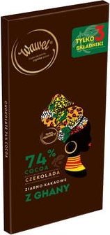 Wawel Wawel Czekolada 74% cocoa ziarno kakaowe z GHANY 100g 1