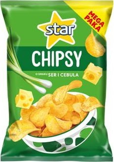 Star Star Chipsy o smaku ser i cebula 220 g 1