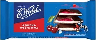 Wedel E. Wedel Czekolada Gorzka Wiśniowa 100g 1