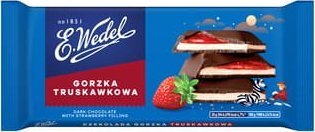 Wedel E.Wedel Czekolada Gorzka Truskawkowa 100g 1