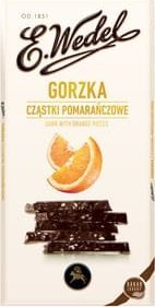 Wedel E. Wedel Czekolada Premium Gorzka z Cząstkami Pomarańczowymi 100g 1