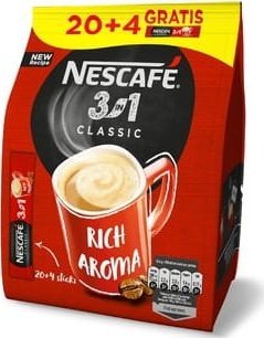 Nescafe NESCAF 3in1 Classic Rozpuszczalny napój kawowy 20 + 4 GRATIS x 16,5g 1