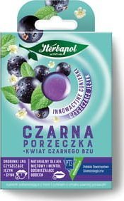 Herbapol Herbapol Cukierki Odświeżające o Smaku Czarnej Porzeczki i Czarnego Bzu 20g 1