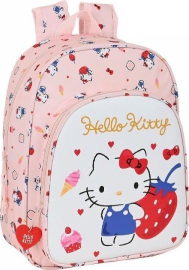 Hello Kitty Plecak szkolny Hello Kitty Happiness girl Różowy Biały (26 x 34 x 11 cm) 1
