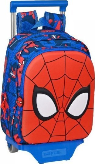 Spiderman Torba szkolna z kółkami Spiderman Great Power Czerwony Niebieski (27 x 33 x 10 cm) 1