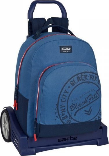 Blackfit8 Torba szkolna z kółkami BlackFit8 Stamp Niebieski 1