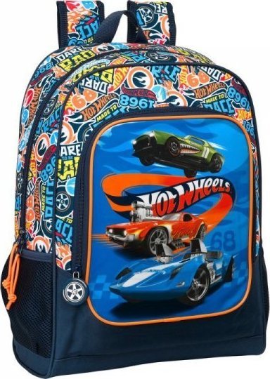 Hot Wheels Plecak szkolny Hot Wheels Wielokolorowy Granatowy (32 x 42 x 14 cm) 1