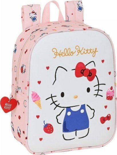 Hello Kitty Plecak szkolny Hello Kitty Happiness girl Różowy Biały (22 x 27 x 10 cm) 1