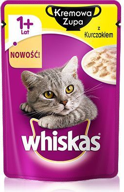 Whiskas zupa kremowa z kurczakiem 1+ 85g 1