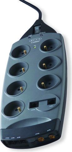 Listwa zasilająca Belkin Listwa 7W 3m tel f/m UBEZP F9G726ep3M-GRY 1